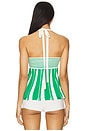 view 3 of 4 Dianella Top in Ivory & Green
