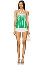 view 4 of 4 Dianella Top in Ivory & Green