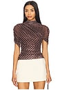 view 1 of 5 x REVOLVE Evianna Top in Chocolate Brown Polka Dot