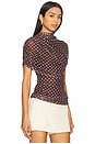 view 2 of 5 x REVOLVE Evianna Top in Chocolate Brown Polka Dot
