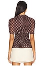 view 3 of 5 x REVOLVE Evianna Top in Chocolate Brown Polka Dot