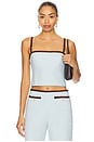 view 1 of 4 x REVOLVE Windsor Top in Baby Blue & Chocolate Brown