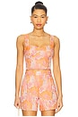 view 1 of 4 Kenley Top in Orange & Pink