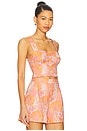 view 2 of 4 Kenley Top in Orange & Pink