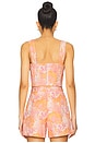 view 3 of 4 Kenley Top in Orange & Pink