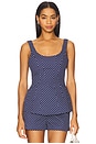 view 1 of 5 x REVOLVE Empire Top in Navy Polkadot