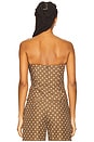 view 3 of 4 x REVOLVE Soho Top in Chocolate Brown Polka Dot