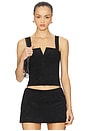 view 1 of 4 x REVOLVE Nia Suede Top in Black Suede