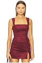 view 1 of 4 Ceronne Suede Top in Wine
