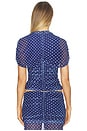 view 4 of 6 Evianna Top in Navy Polkadot