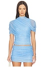 view 1 of 4 X Revolve Evianna Top in Baby Blue Polkadot