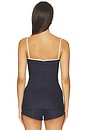 view 3 of 4 Olivette Top in Navy & Ivory