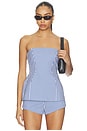 view 1 of 5 Linda Top in Blue Ivory