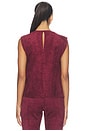 view 4 of 4 Freya Suede Top in Burgundy