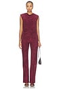 view 5 of 4 Freya Suede Top in Burgundy