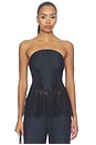 view 1 of 5 Romilly Strapless Top in Indigo
