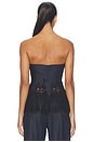 view 4 of 5 Romilly Strapless Top in Indigo