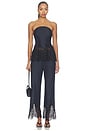 view 5 of 5 Romilly Strapless Top in Indigo