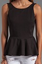 view 4 of 4 Peplum Top in Black
