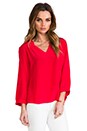view 2 of 4 Everyday Stacie Shirt in Red