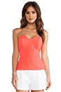 view 1 of 4 Heart Bustier Top in Neon Orange