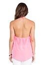 view 3 of 4 Ruffle Halter Top in Pink Ribbon