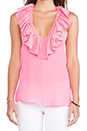 view 4 of 4 Ruffle Halter Top in Pink Ribbon
