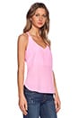 view 2 of 3 Multi Strap Tank in Shocking Pink