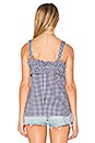 view 3 of 4 Cynthia Tank in Navy Gingham