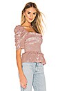 view 2 of 4 Marisol Top in Blush Silver Lame