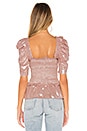 view 3 of 4 Marisol Top in Blush Silver Lame