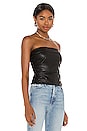 view 2 of 4 X REVOLVE Palma Leather Tube Top in Black