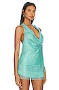 view 2 of 5 X Revolve Niecy Mesh Sparkle Top in Aqua