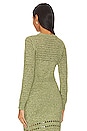 view 3 of 4 Jayla Knit Top in Green & Ivory