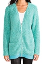 view 5 of 7 Cougar Champhor Cardigan in Turquoise