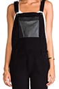 view 5 of 5 Savour Suede Overalls in Black