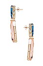 view 2 of 3 Gem Earrings in Blush & Blue