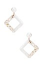 view 1 of 3 BOUCLES D'OREILLES JETTA in White