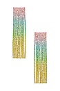 view 1 of 3 Rainbow Dangle Earring in Gold
