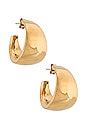 view 1 of 2 X Jade Tunchy Praiano Earrings in Gold