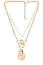 view 1 of 4 Layered Coin Necklace in Gold