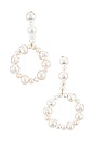 view 1 of 2 Drop Hoop Earring in Pearl