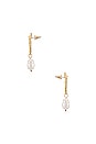 view 2 of 2 BOUCLES D'OREILLES PEARL DROP in Gold