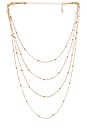view 1 of 2 Multi Chain Layered Necklace in Gold