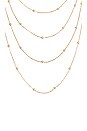 view 2 of 2 Multi Chain Layered Necklace in Gold