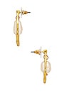 view 2 of 2 Pearl Dangle Earring in Gold