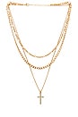 view 1 of 2 x REVOLVE Cross Layered Necklace in Gold