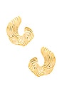 view 1 of 2 Curve Earrings in Gold