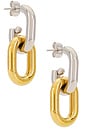 view 1 of 3 RUFUS 귀걸이 in Silver & Gold