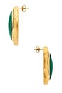 view 2 of 2 Beckett Earrings in Gold & Emerald